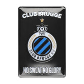 Club Brugge plaat 30 x 20 cm zwart